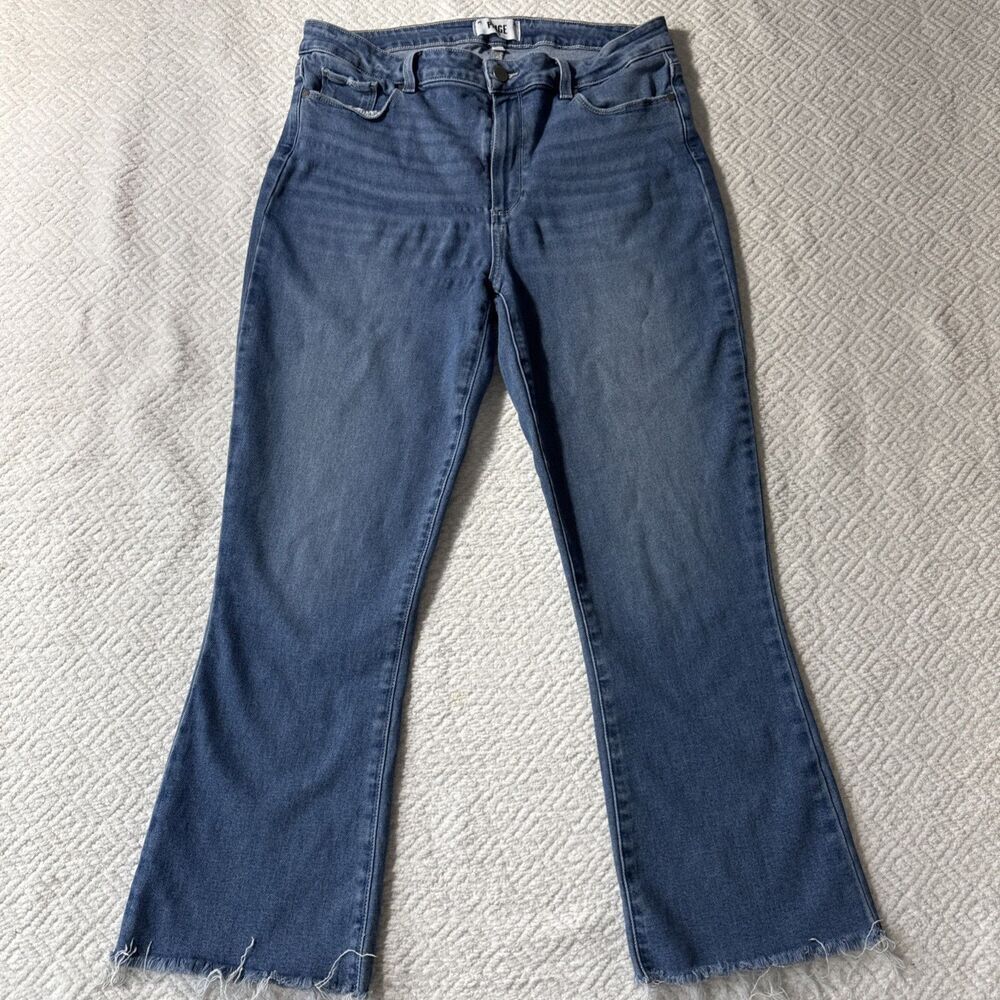 Paige Rory Crop Flare Jeans Sz 31